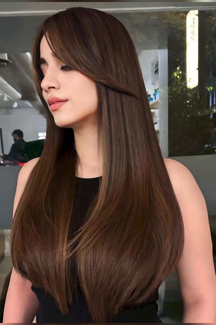 tendências de corte de cabelo longo 2026