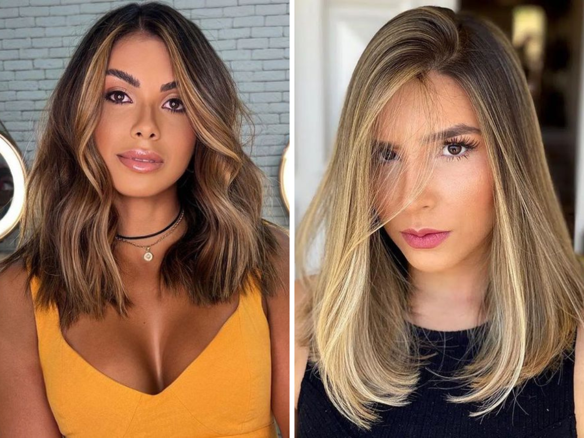 melhores cortes cabelo médio