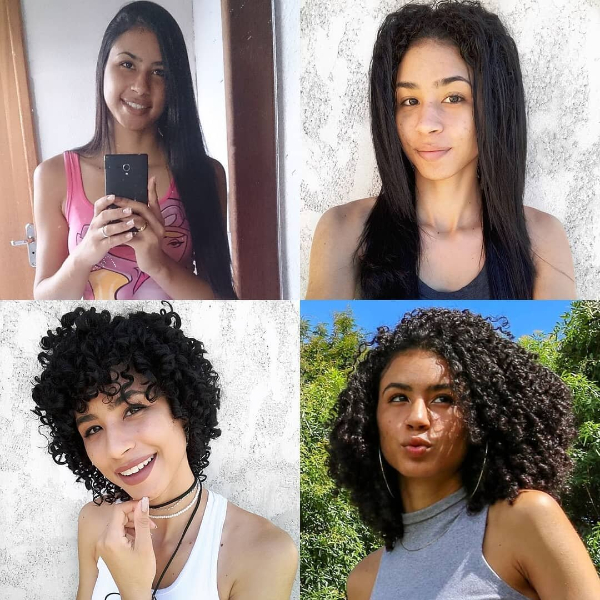 cortes para cabelo cacheado em transição
