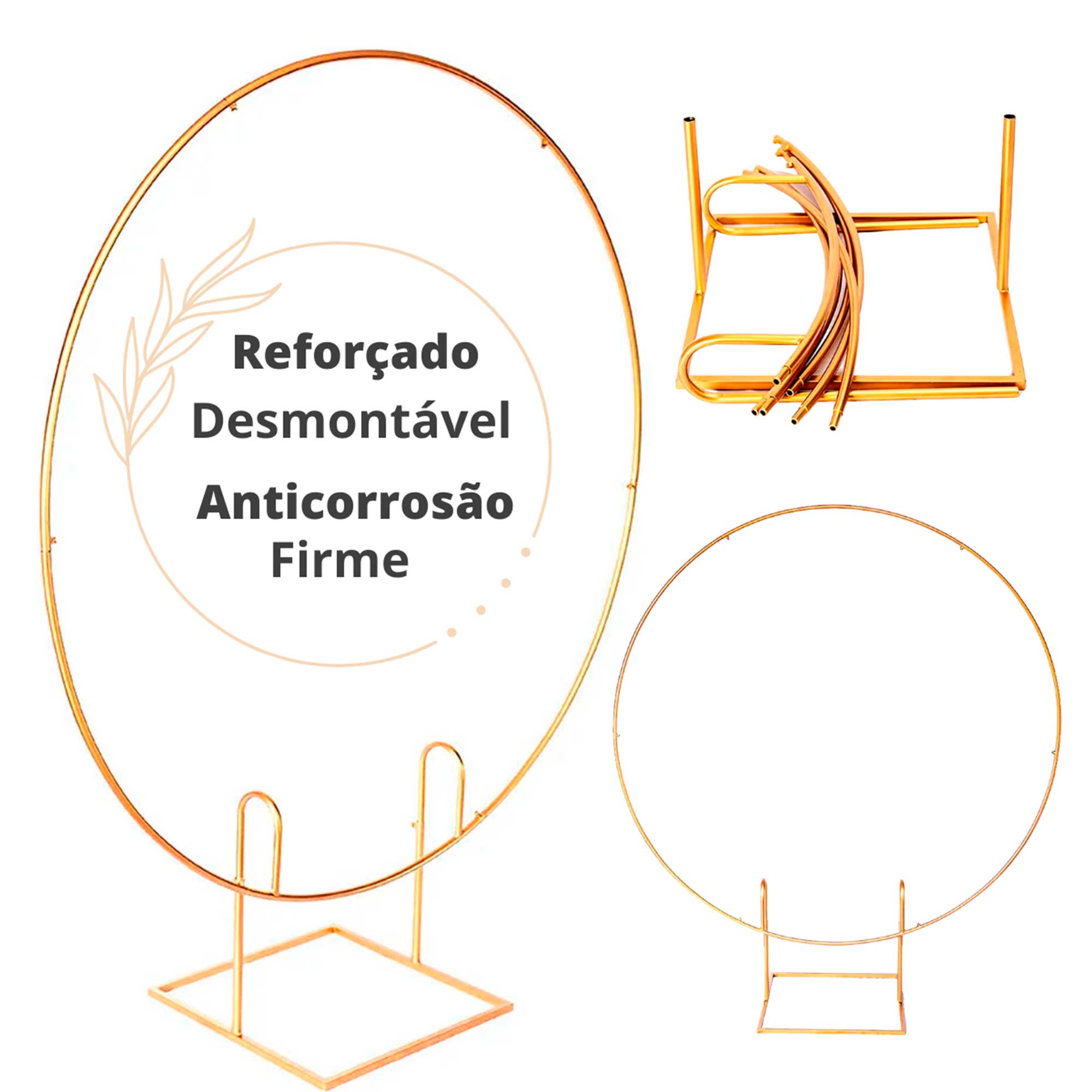 arco redondo flores secas