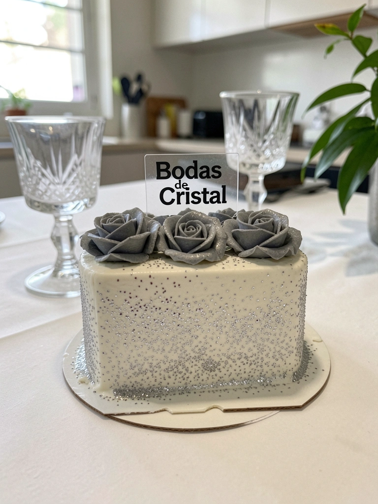 Mesa posta com toalha branca, taças de cristal e louças sobre fundo claro.