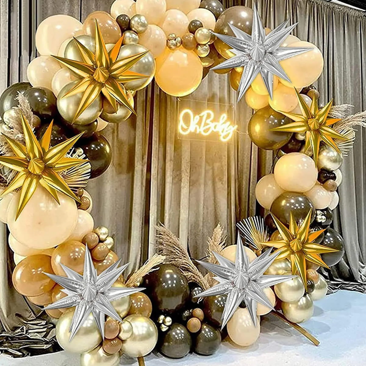 balão metalizado dourado
