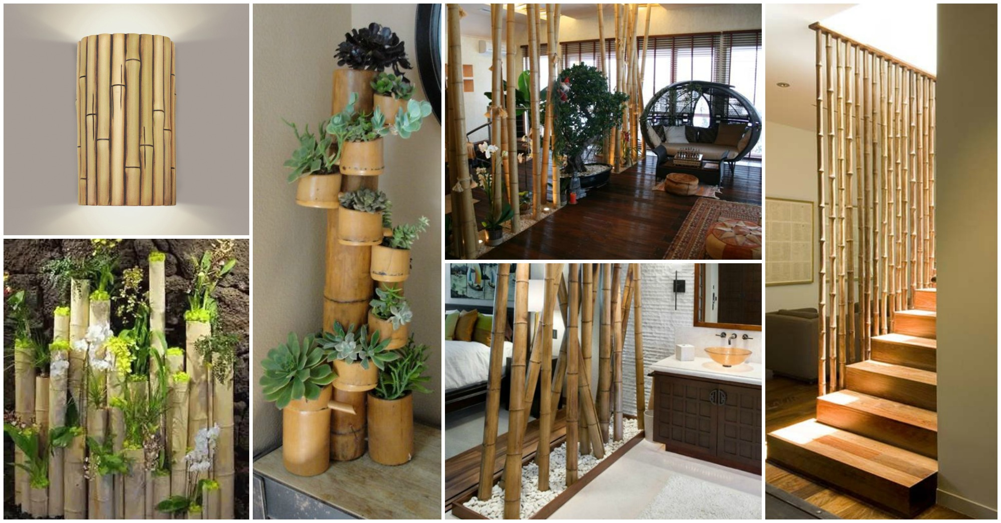 bambu na decoração de banheiro