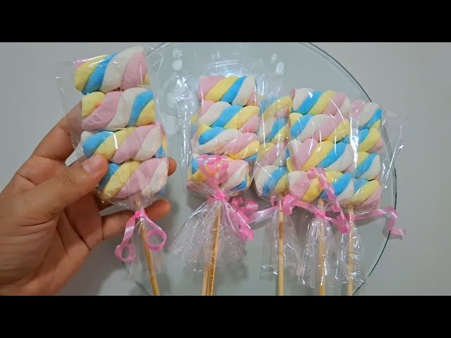 pirulito de marshmallow