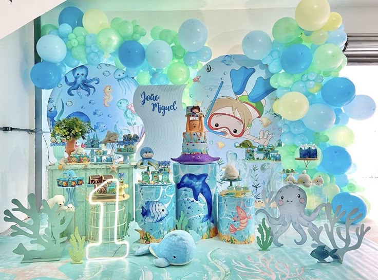 fundo do mar decoração simples