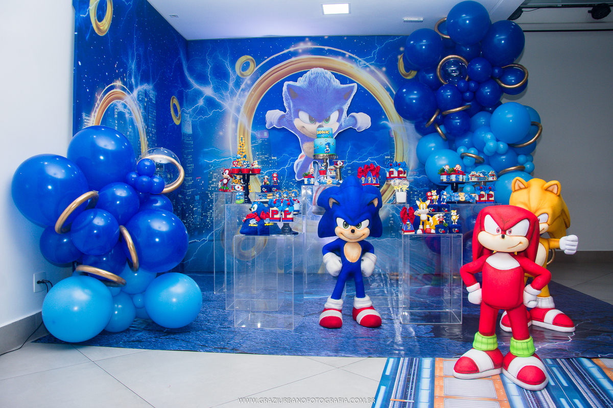 balões tema sonic