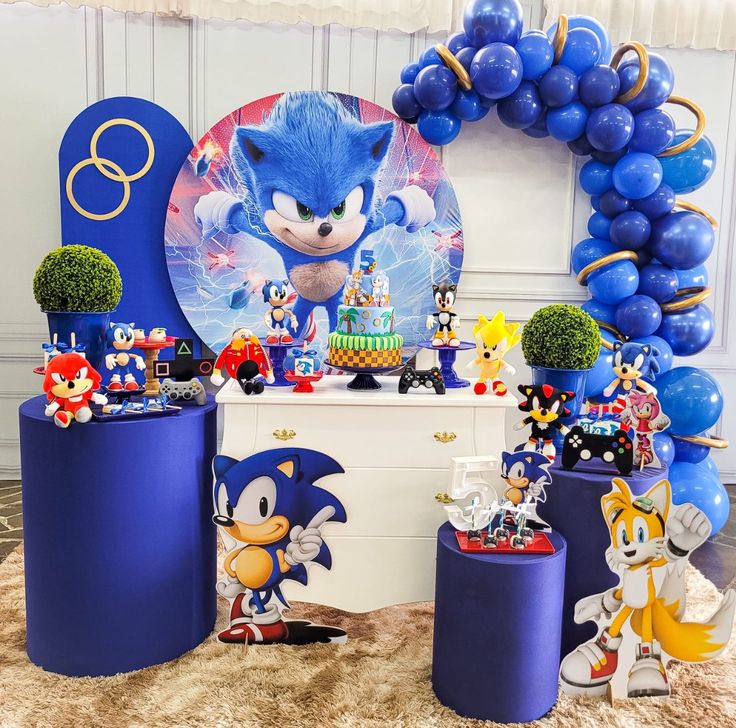 balões tema sonic