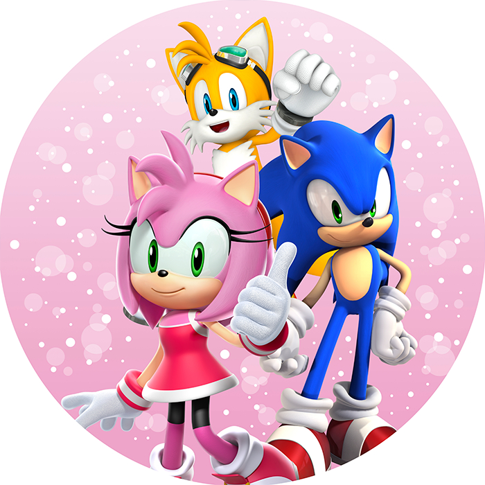 mesa decorada sonic