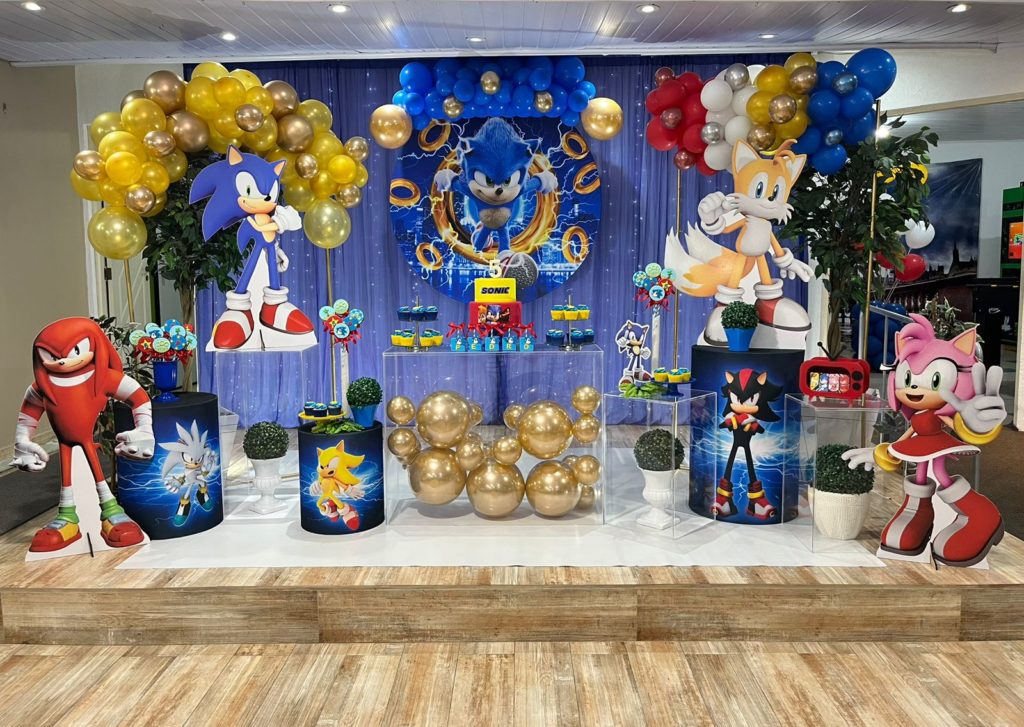 decoração sonic para meninos