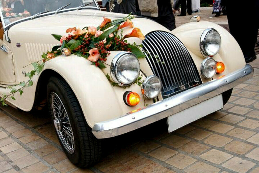 personalização de carro de noiva