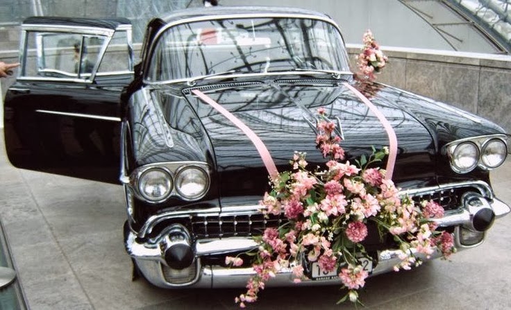 enfeite de carro de noiva