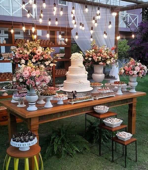 decoracao de casamento simples rustico