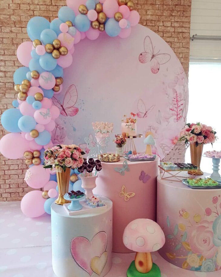 painel para festa jardim encantado