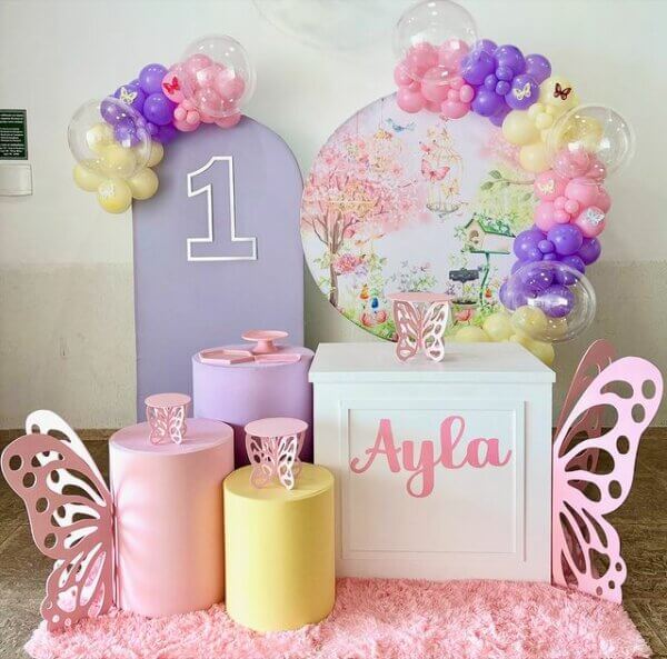balões pastel para festa