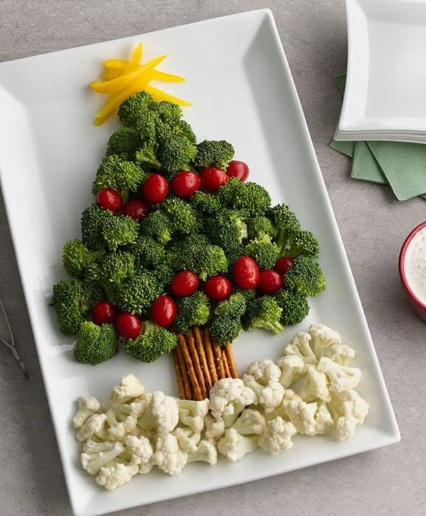 decoração natalina com frutas