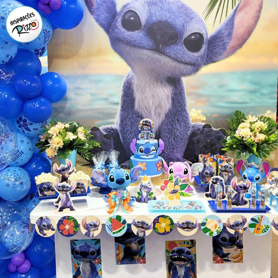 decoração festa infantil stitch