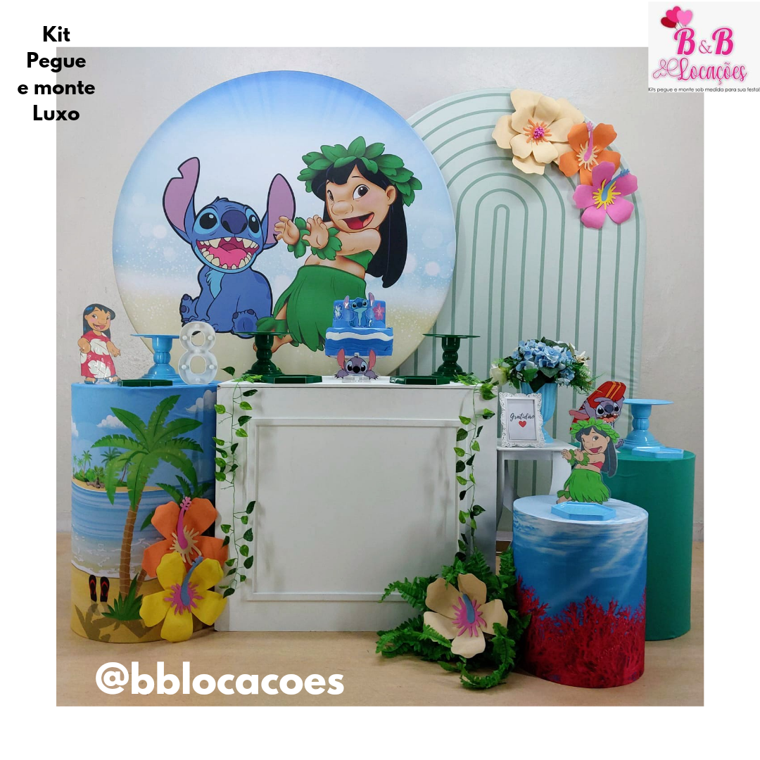 painel de festa stitch