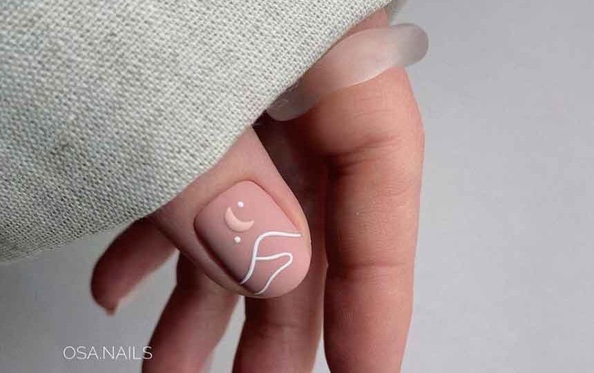 unhas simples e chiques