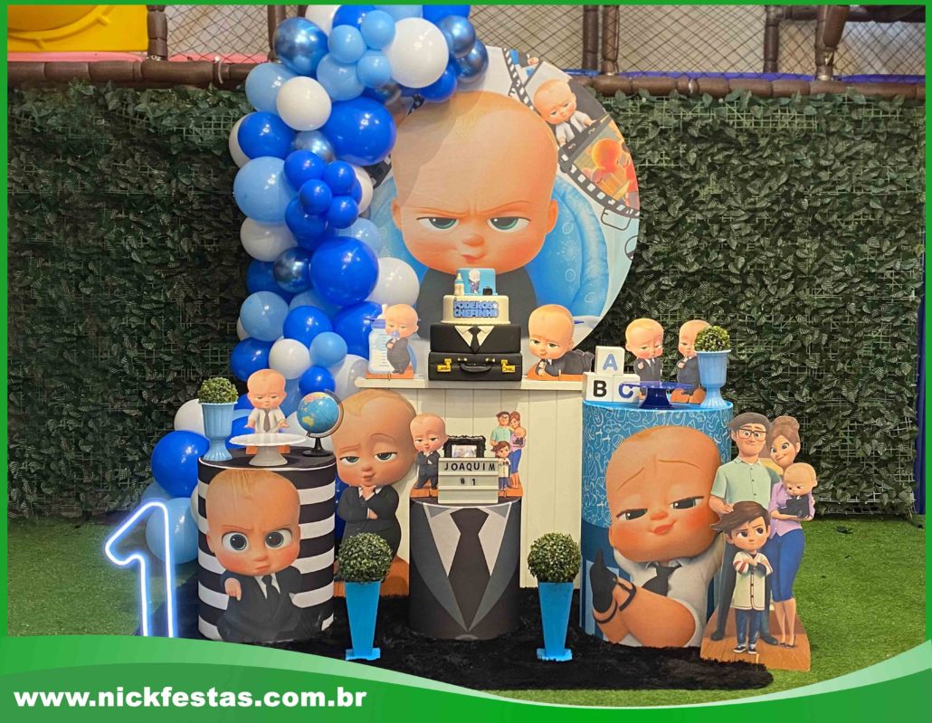 decoração festa bebê Poderoso Chefinho