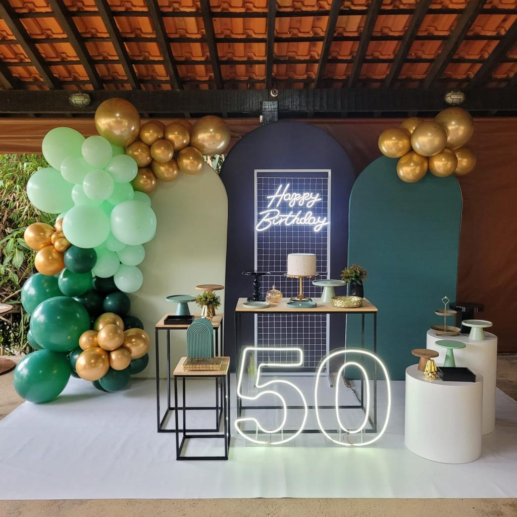 decoração de aniversário 50 anos caseira