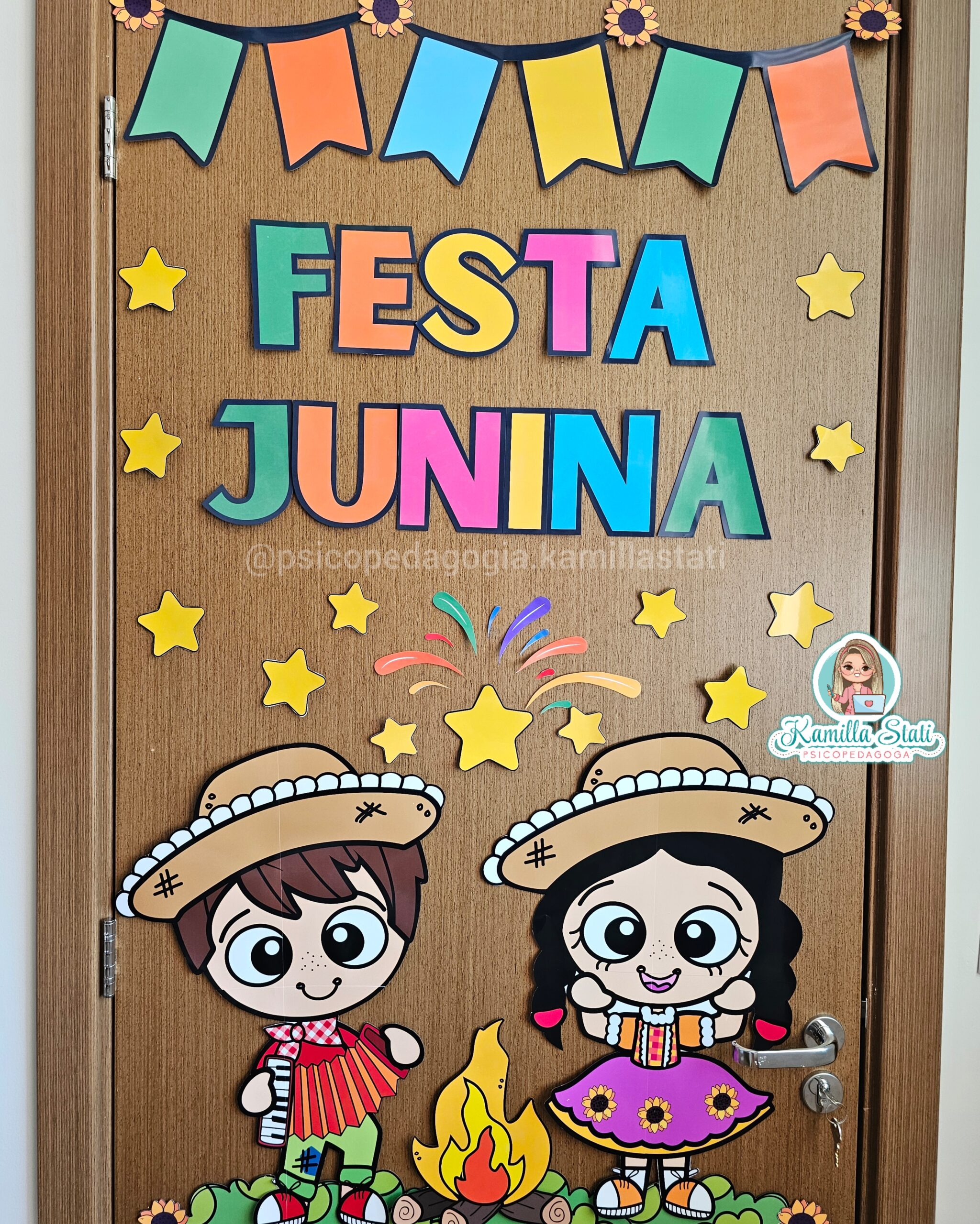 centros de mesa juninos para escola