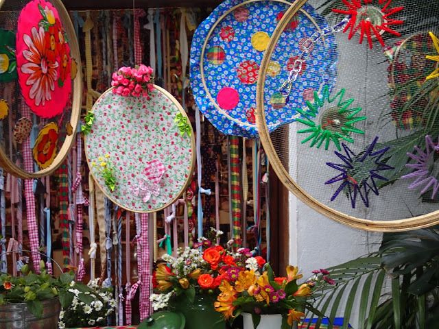 decoração de entrada escola festa junina