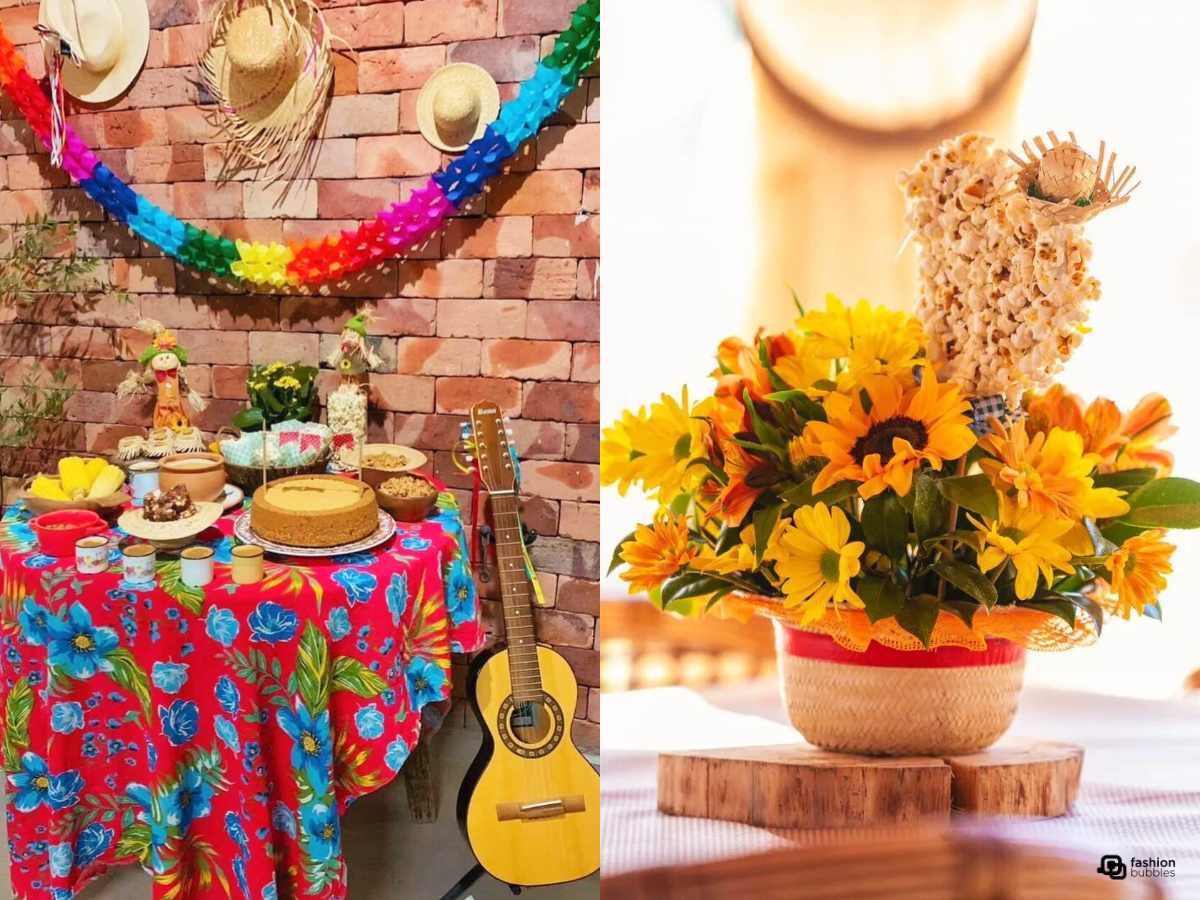 decoração festa junina simples quintal