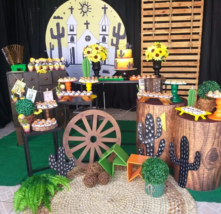 gambiarra decoração festa junina
