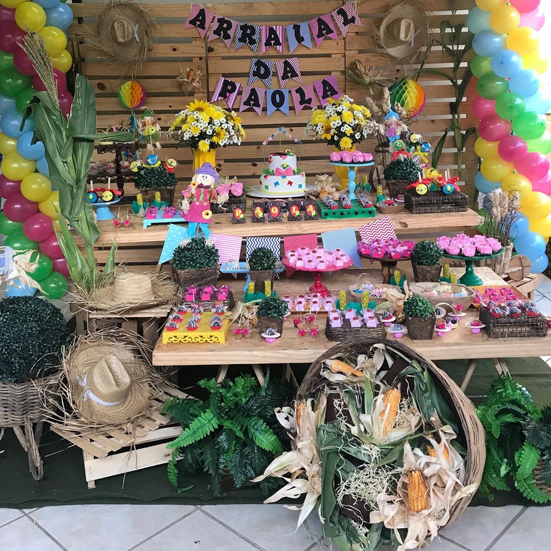 festa junina no campo decoração