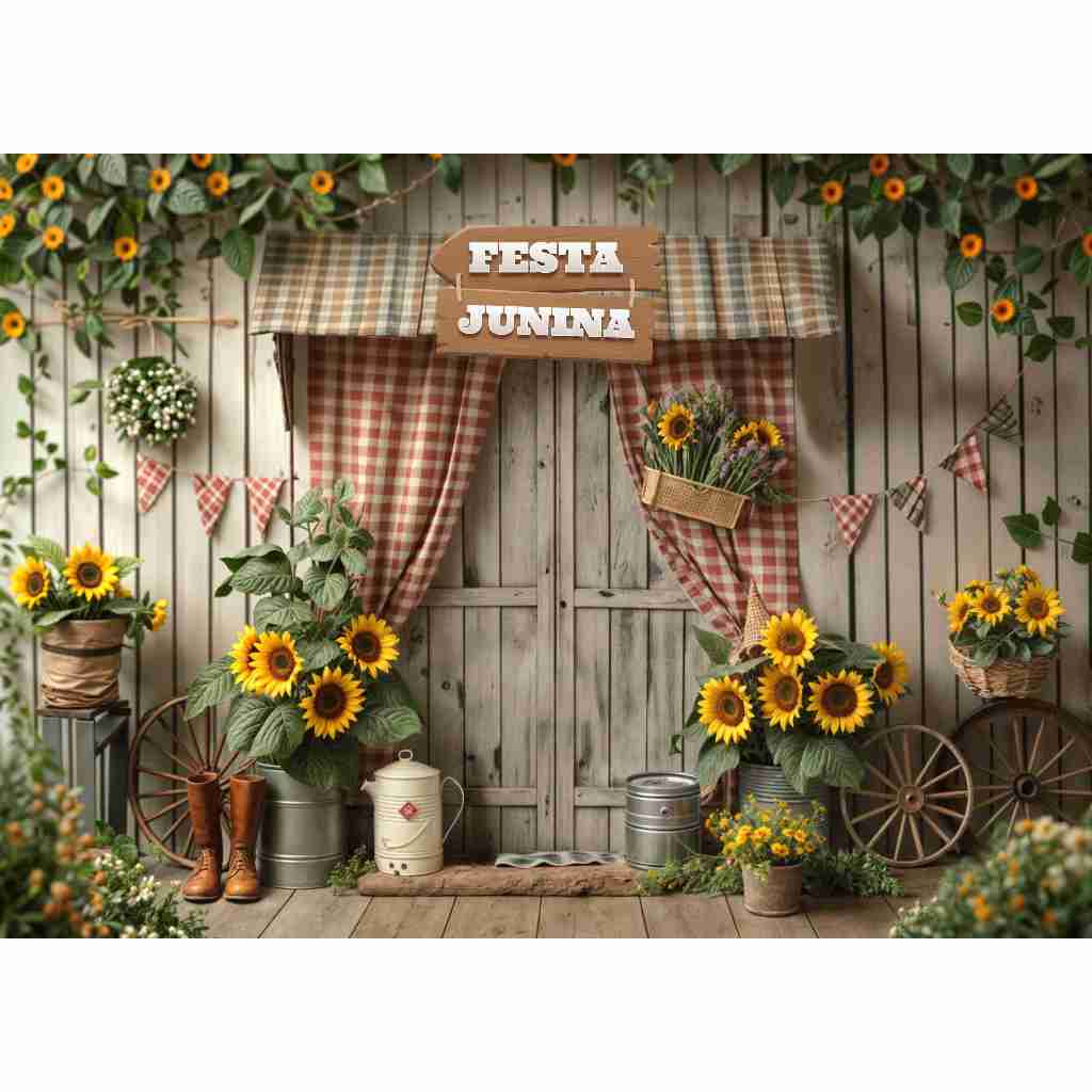 festa junina econômica decoração