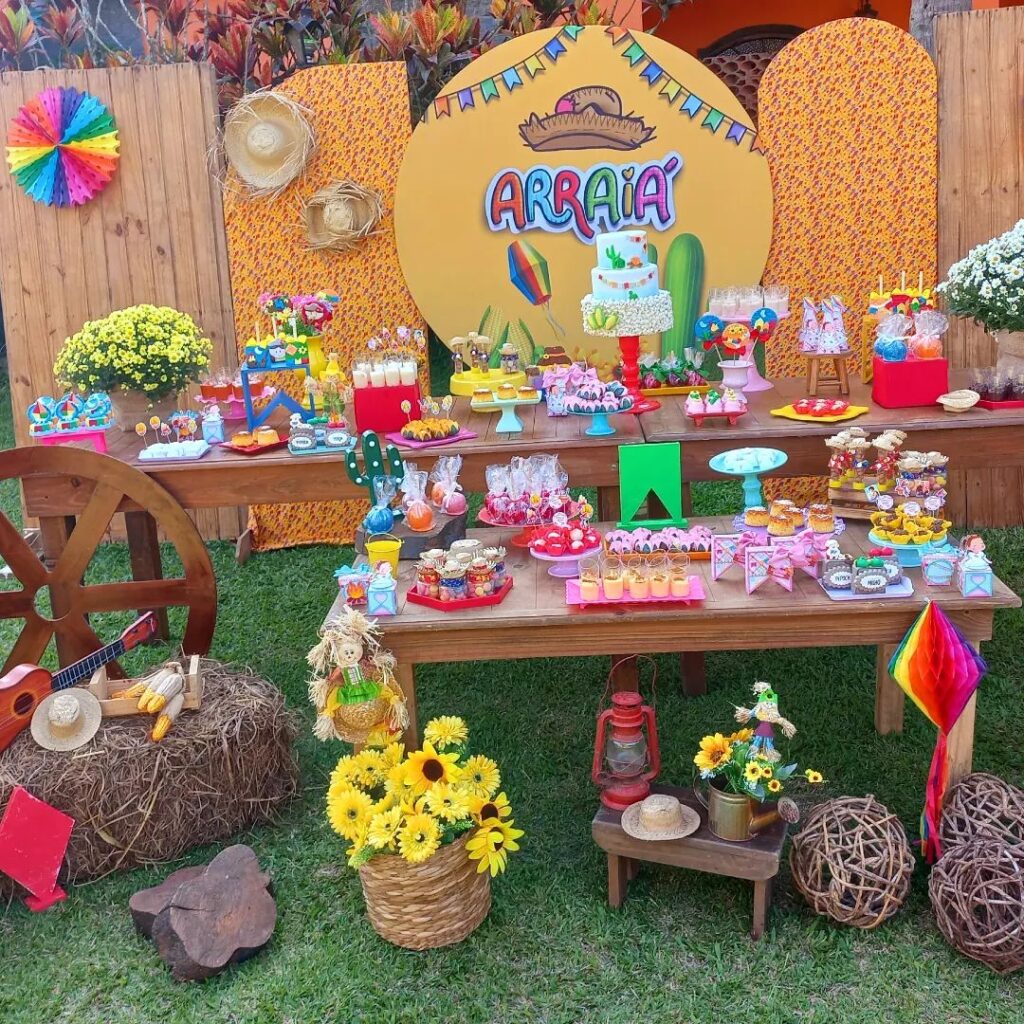 festa junina no campo decoração