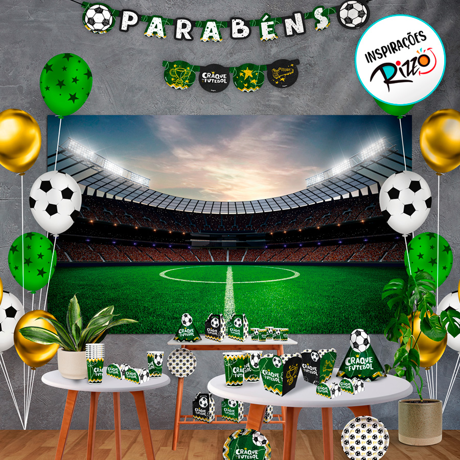 decoração de festa de futebol