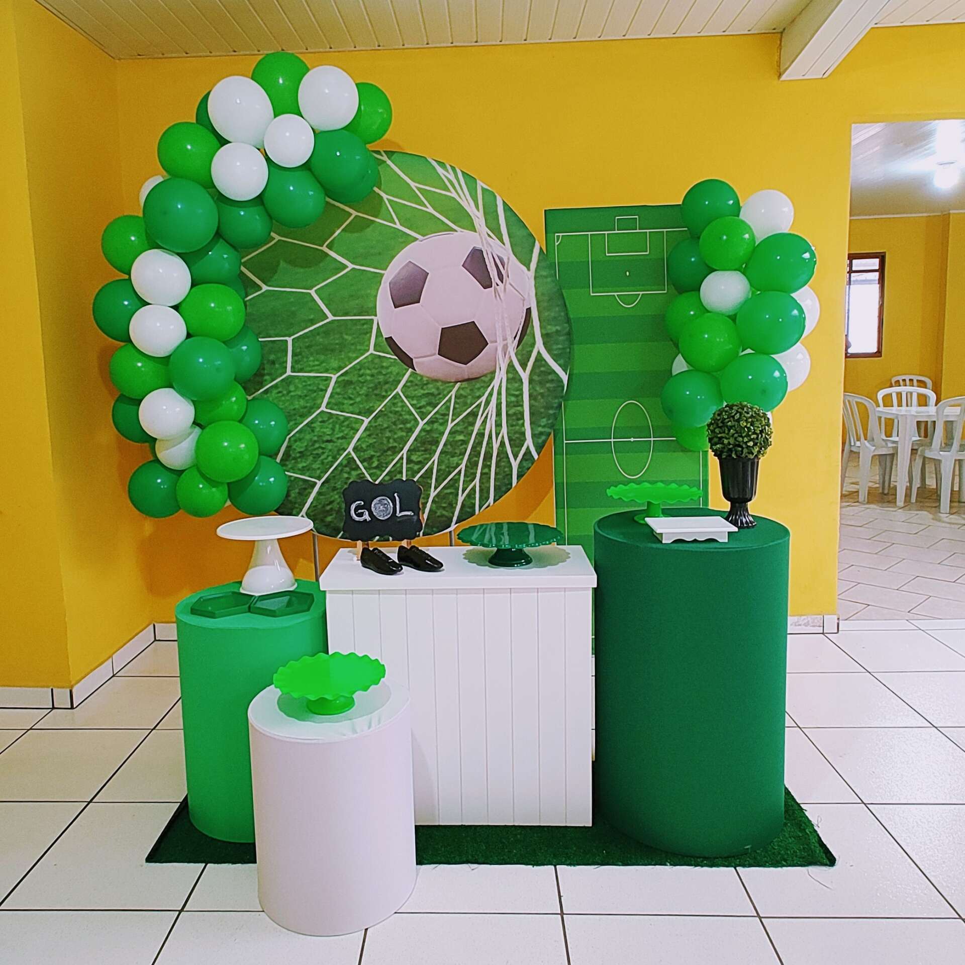 decoração futebol infantil