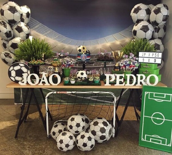 decoração futebol juvenil