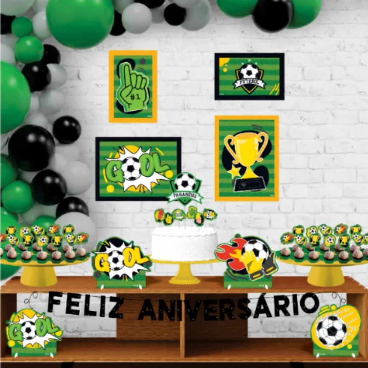 decoração futebol adulto