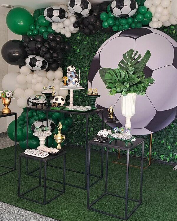 decoração futebol verde