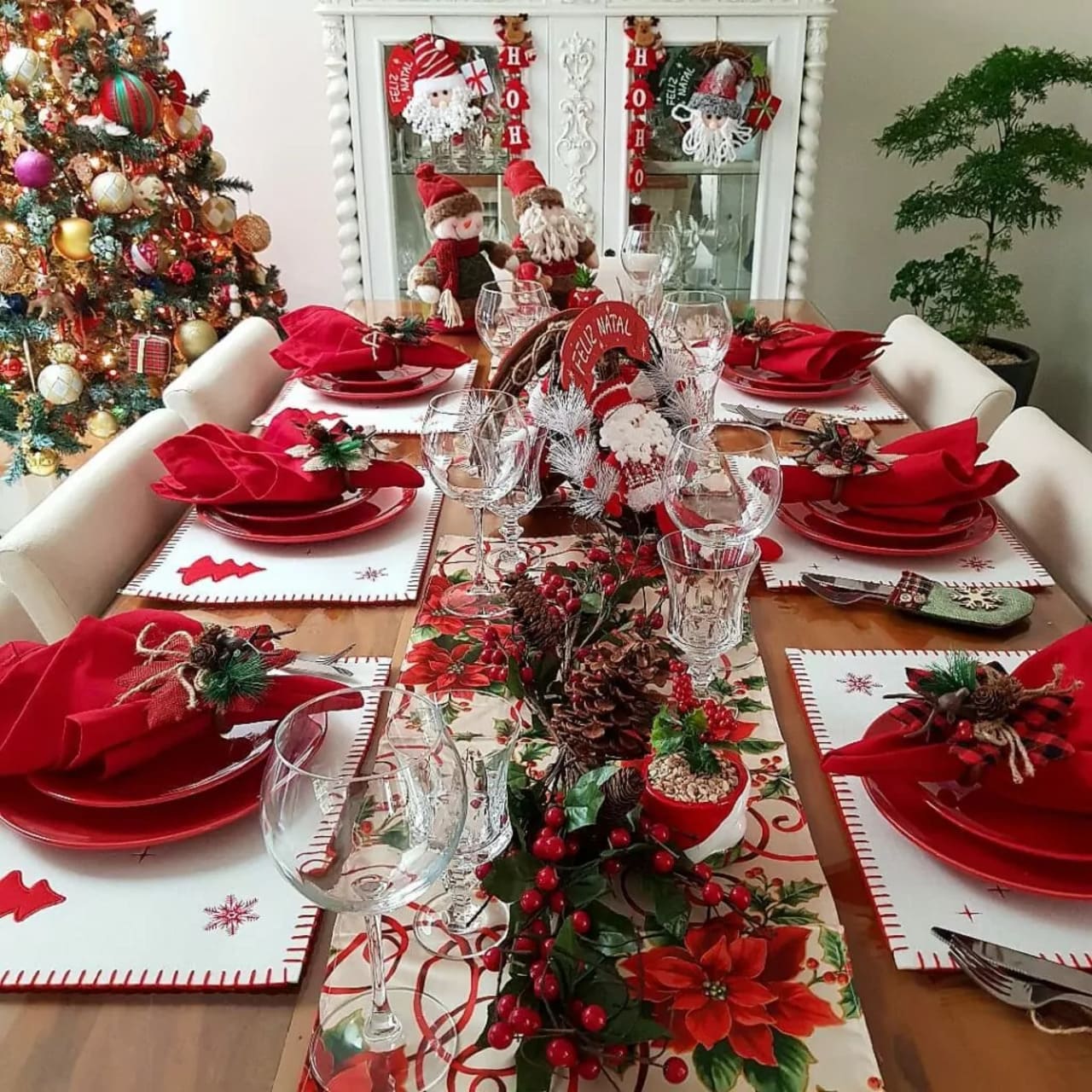 toalha de mesa natal