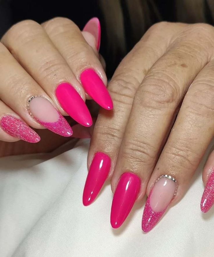 decoração de unhas rosa