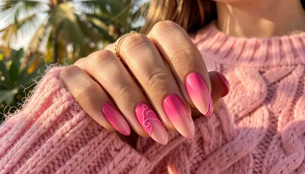 unhas rosa filha única