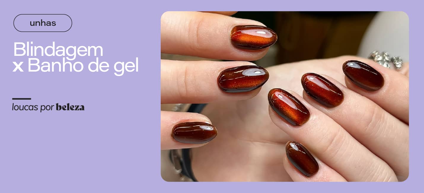 blindagem ou banho de gel para unhas fracas