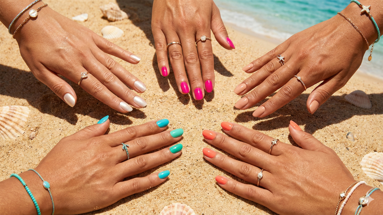 esmalte que destaca pele morena no verão