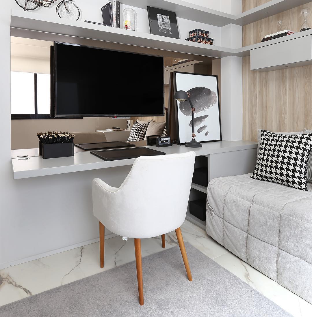 ideias de escrivaninha para quarto pequeno e apertado