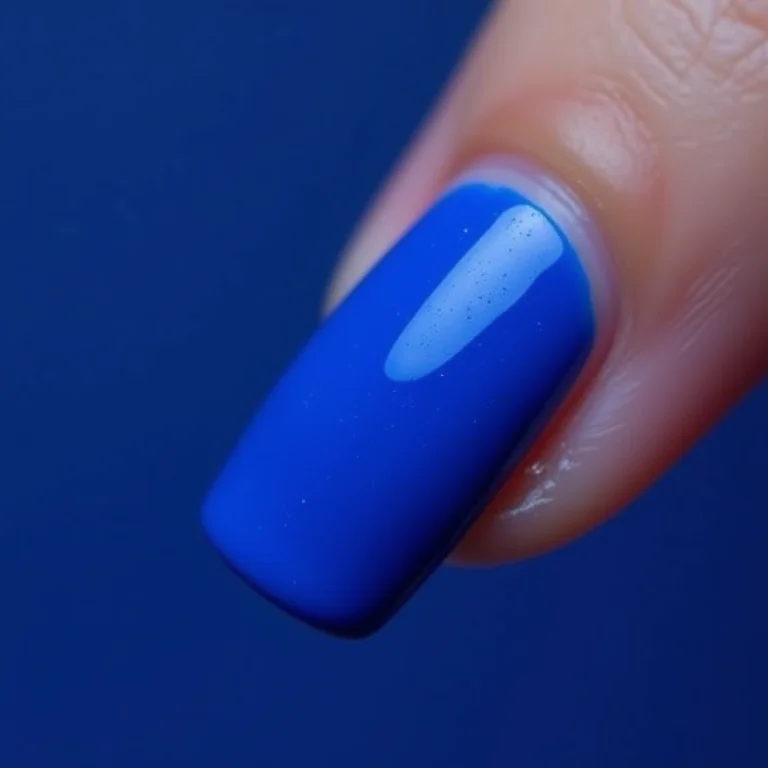 nail art azul royal
