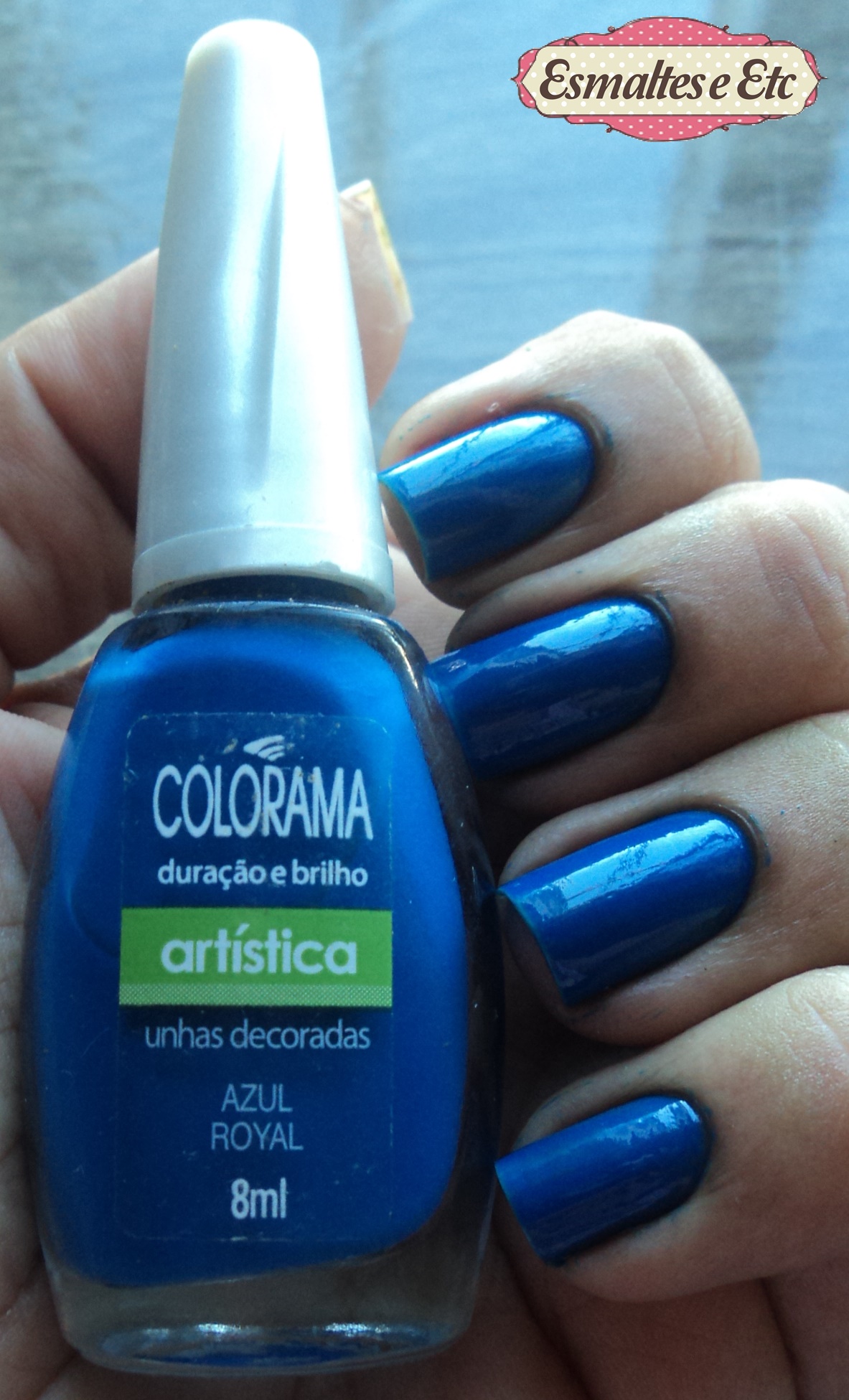 esmalte azul royal metálico