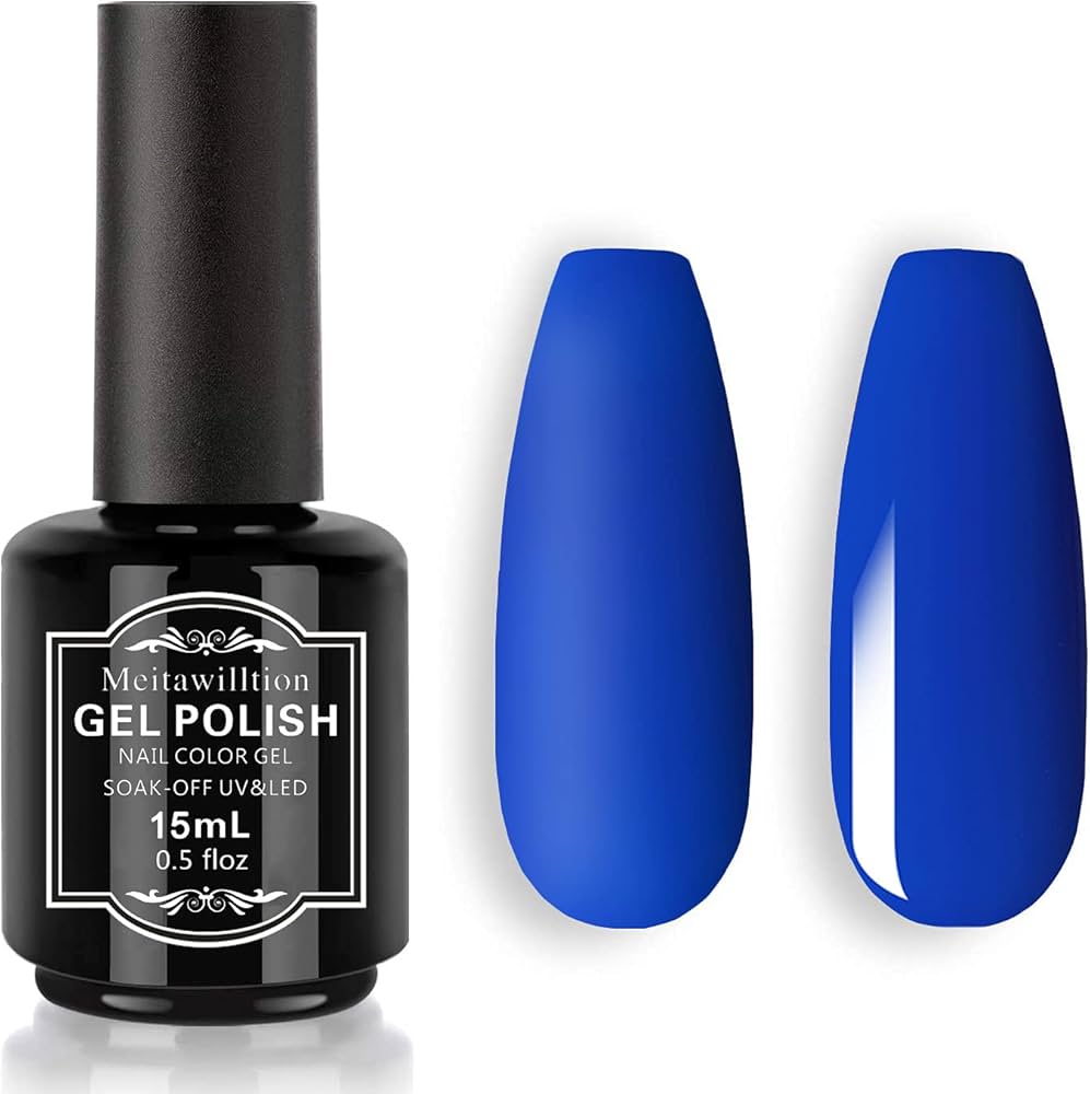 esmalte azul royal fosco