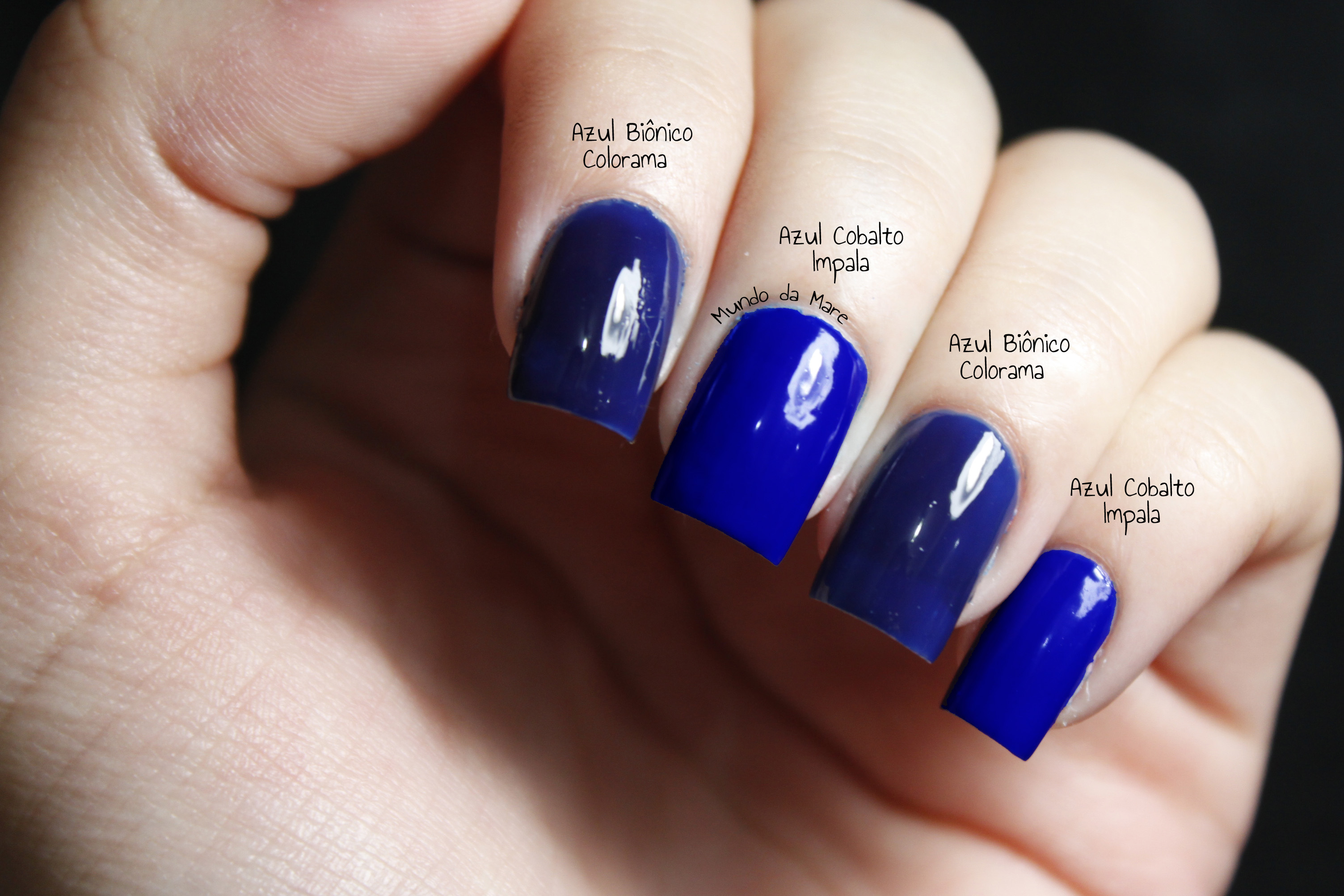 esmalte azul royal fosco