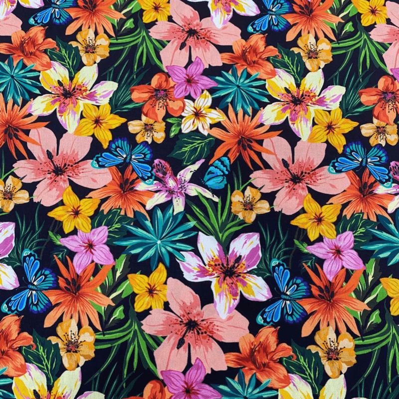 estampa floral moderna