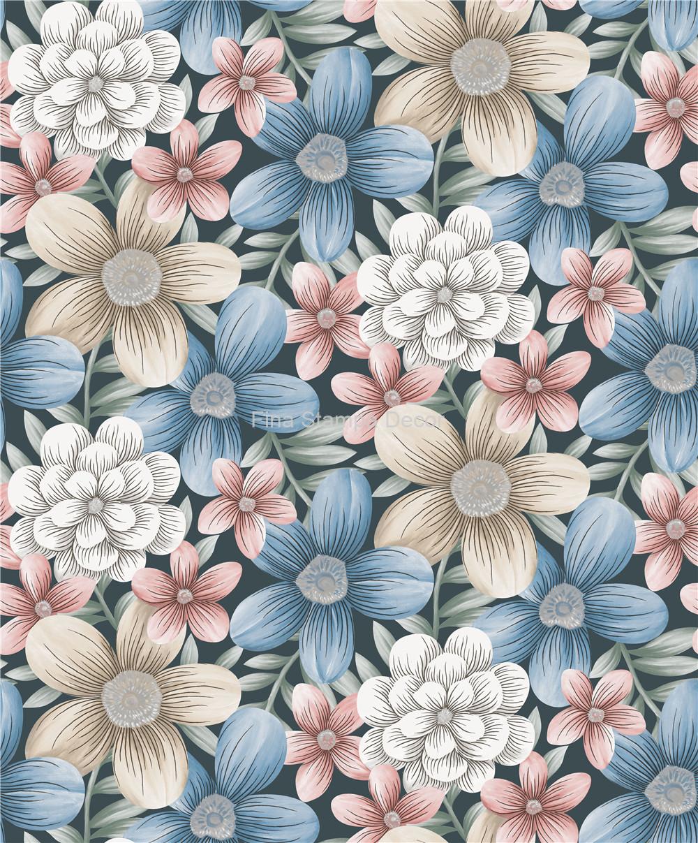 papel de parede floral