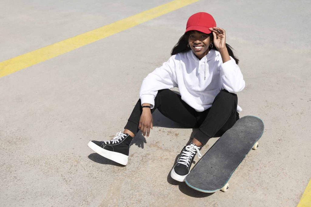 camiseta oversized skate