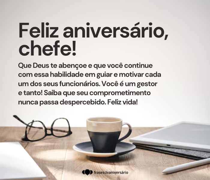 mensagens de aniversário para líder engraçado